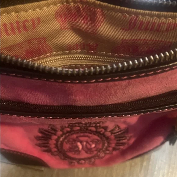 Vintage Juicy Couture Pink and Black Crossbody Bag - Picture 6 of 7